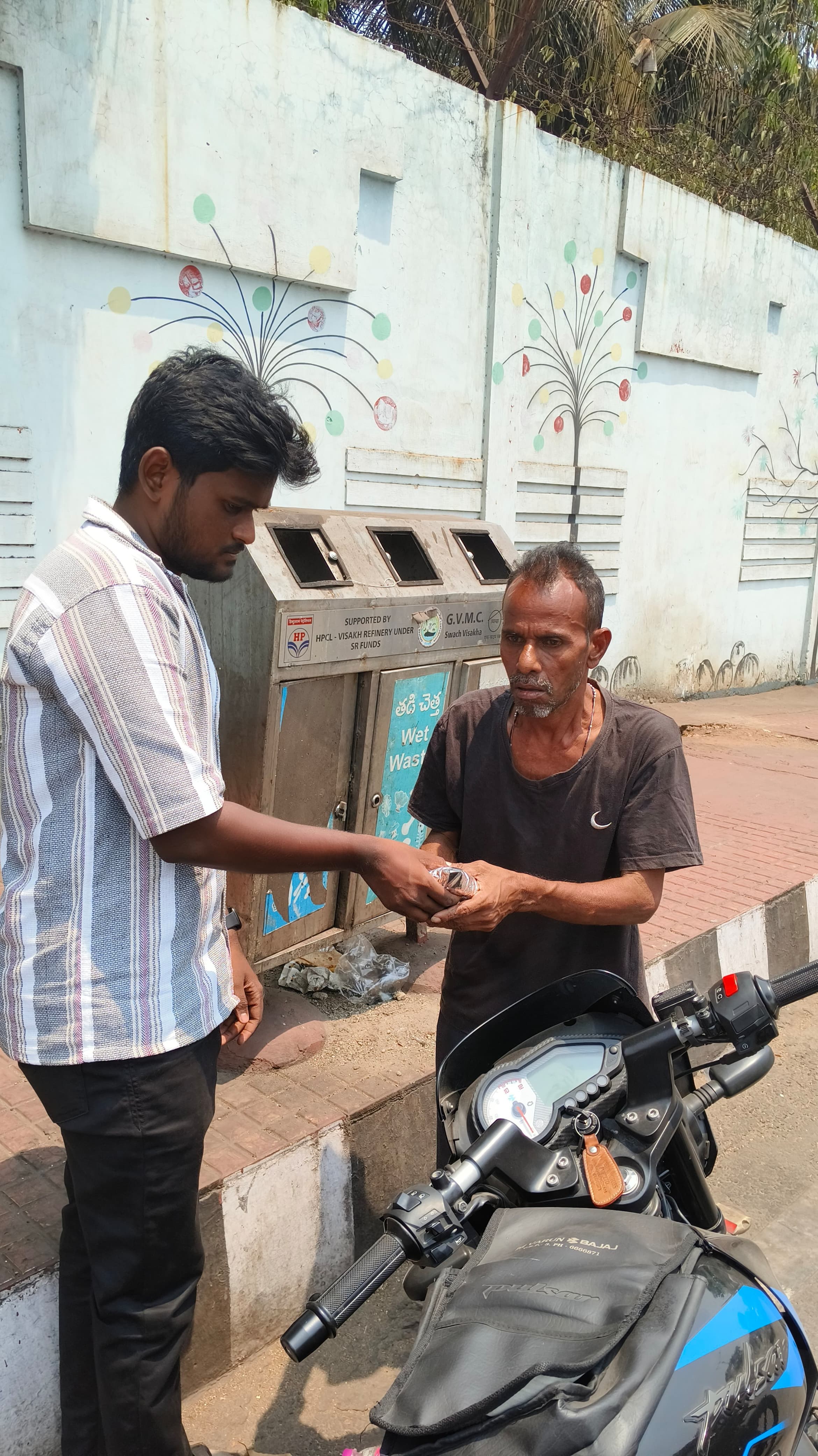 Charity event in MADDILAPALEM